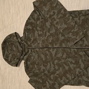 Lululemon Zip Down Hoodie Camo Large